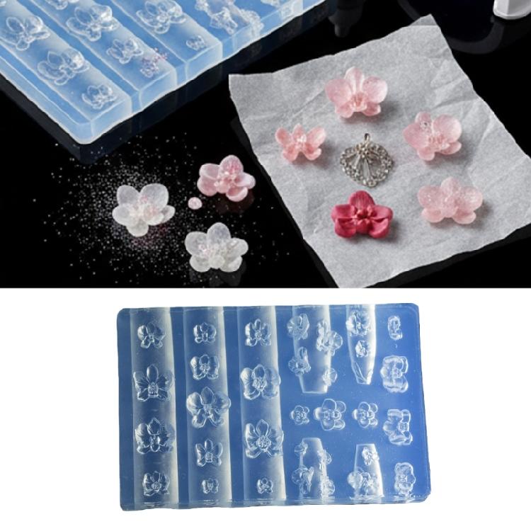 Silicone Nail Art Molds Unique Embossed Nail Accessories Molds Jewelry Supplies Nail Embossing Tool for Women Girls