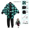 Anime Demon Slayer: Tanjiro Kamado Yaiba Kimono Top Fancy Suit Helovino Cosplay kostiumas