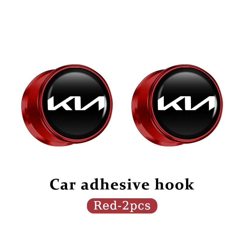 For KIA Car Hooks Small Hanger Self Adhesive Sticky Storage Auto Accessories Ceed Sportage Rio K5 K2 Optima Cerato Venga Sedona