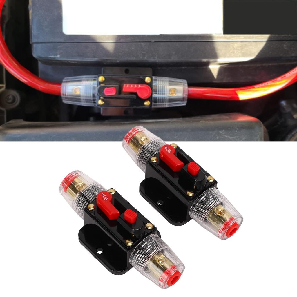 Yctze 12‑24V Inline Circuit Breaker with Manual Reset Function, Automotive