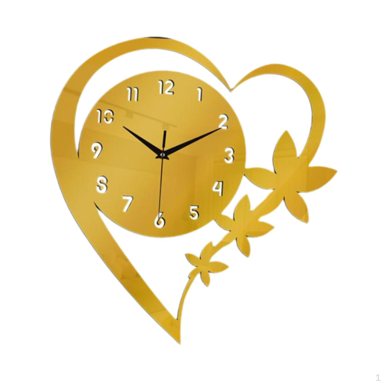 

Акриловые настенные часы Декор Модные универсальные креативные беззвучные художественные декоративные для кухни золотой