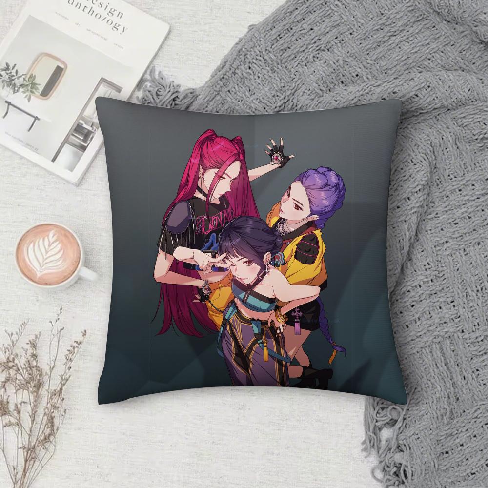 Movie Kpop D-Demon-S H-Hunters Pillow Case Cover Square Sofa With For Pattern Comfortable Cushionsuitable Of Room