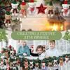1-20 Pièces Poupées Peluches Ours de Noël 20cm Mignon Animal Ours en Peluche Jouets Suspendus Sac Décorations d'Arbre de Noël Cadeaux de Fête