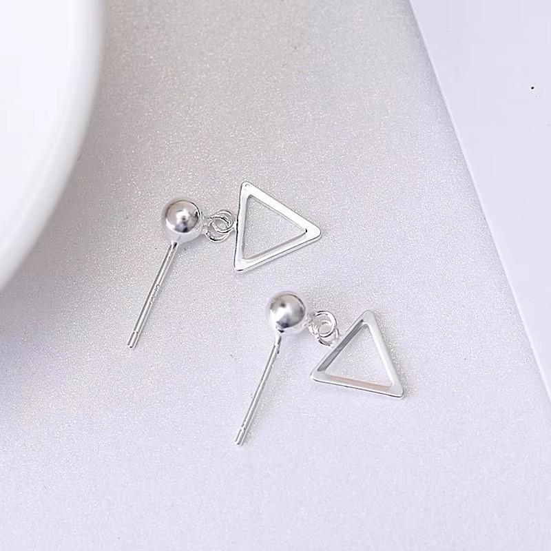 New Fashion Triangle Earrings for Women Colorful Enamel Korean New Imitation Pearl Dangle Earrings Unusual Boho Party Gifts