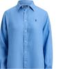Polo Ralph Lauren Long Sleeve Linen Shirt With Buttoned Collar Women shirts 211970730-510