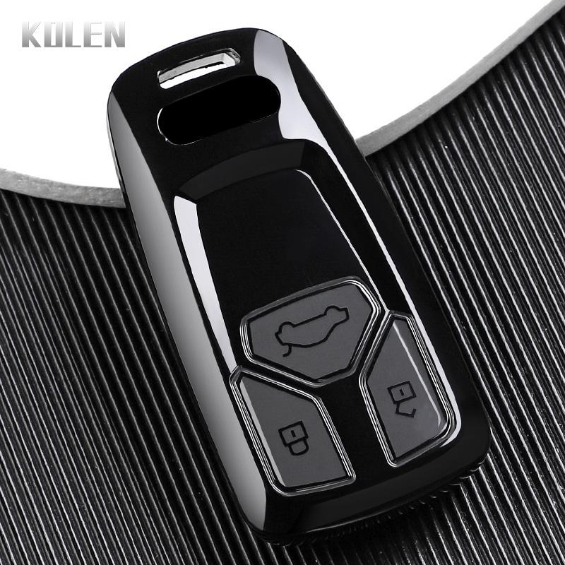 Premium TPU Car Remote Key Case Cover Shell for A4 B9 A5 A6L A6 S4 S5 S7 8W Q7 4M Q5 TT TTS RS Coupe Keychain Accessories