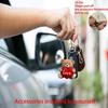 2D Acrylic Car Pendant Valentine's Gift Cute Hanging Ornament Romantic Rearview Mirror Decor Car Interior Accessories for Lovers