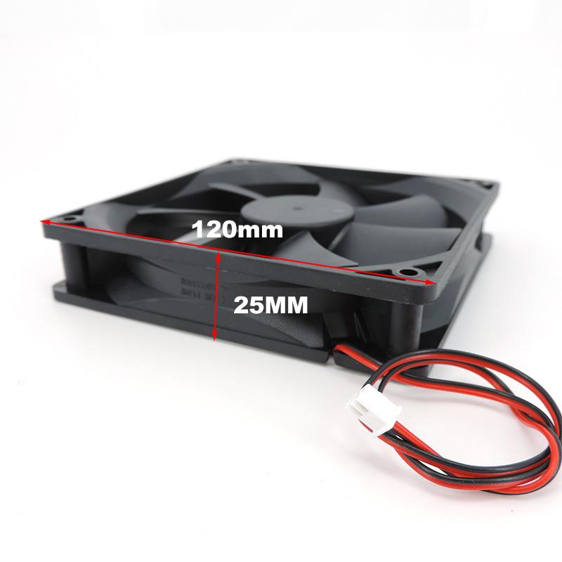 2pcs DC 5V 12V 24v 120mm 12cm 12025 Fan 120mm*120mm*25mm Fan Brushless Cooling Fan 120x120x25mm 2PIN PC Computer Case Cooler