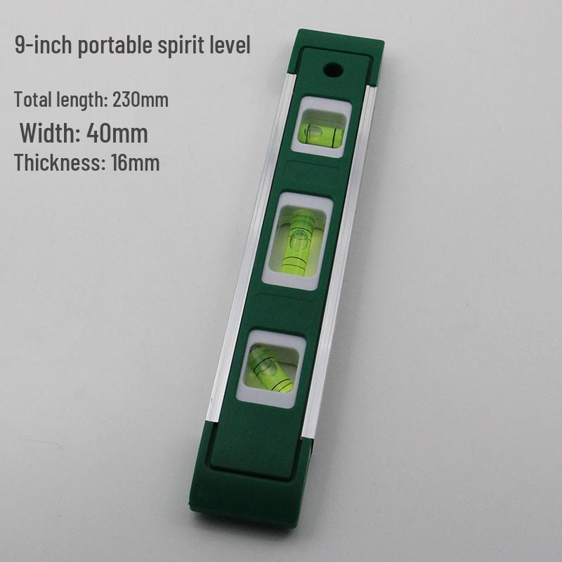 Compact 6/9-Inch Magnetic Multi-Angle Level Ruler