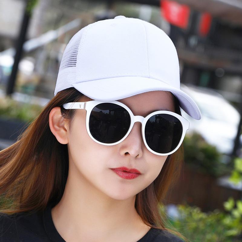 Outdoor Tourism Team Building Cotton Mesh Cap Summer Sunscreen Shading Breathable Cap Embroidery