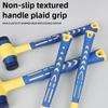 Double-Headed Detachable Insulated Installation Hammer 11mm-11mm Rubber Mallet with Rubber Handle for Installation
