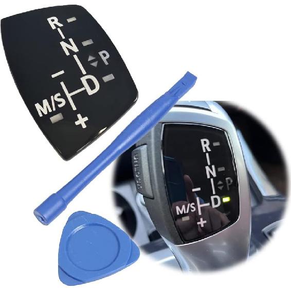 Car Gear Sticker Shift Knob Panel Cover for BMW Models X1 X3 X5 X6 F01 F10 F30 F35 F18 GT 1 3 5 6 7 Series Short Type