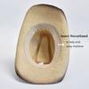 Natural Straw Western Cowboy Hat for Women Men Summer Curling Brim Beach Sun Hats Shapeable Straw Hat