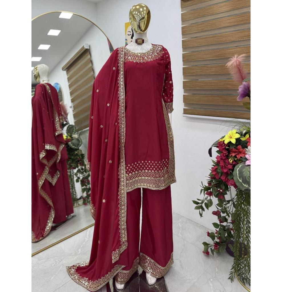 Indische Damen Bollywood Salwar Suit Designer Party Wear Salwar Kameez Palazzo Set Ethnische Kleidung