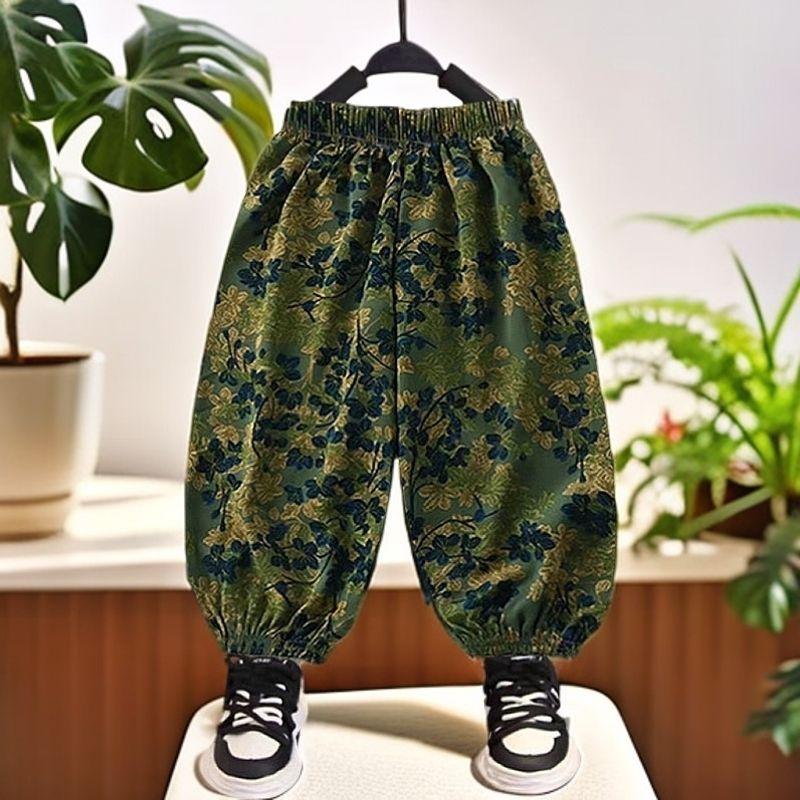 Sommer Eis Seide Mückendichte Hose für Kinder Locker und dünn geschnitten für Jungen Lässig und vielseitig für Babys