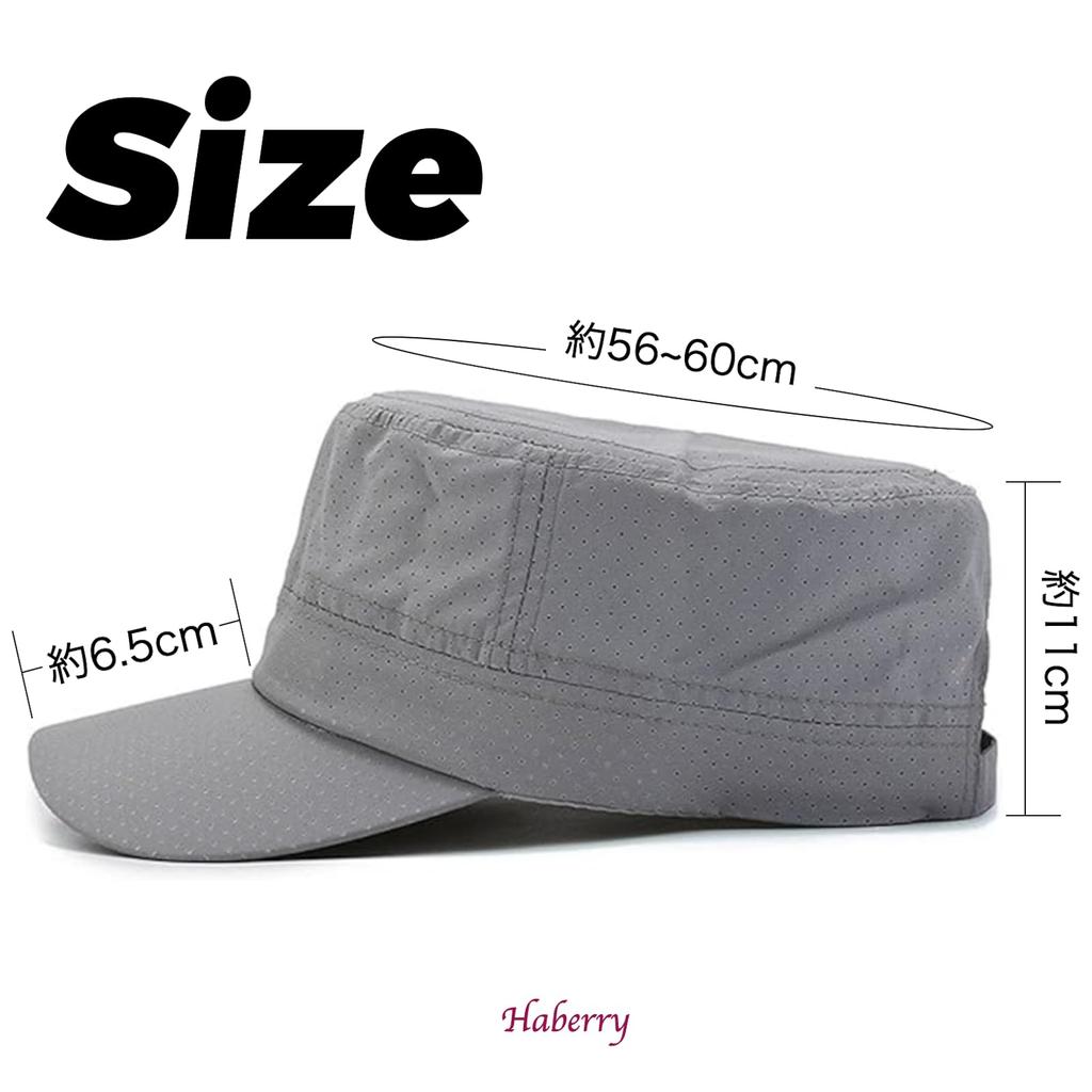 HABERI Mesh Work Solid Stylish for Perfect for Outdoor Sun Military One Size Fits Simple Short Brim One Light Cap, Color, Breathable, Men, Activities,