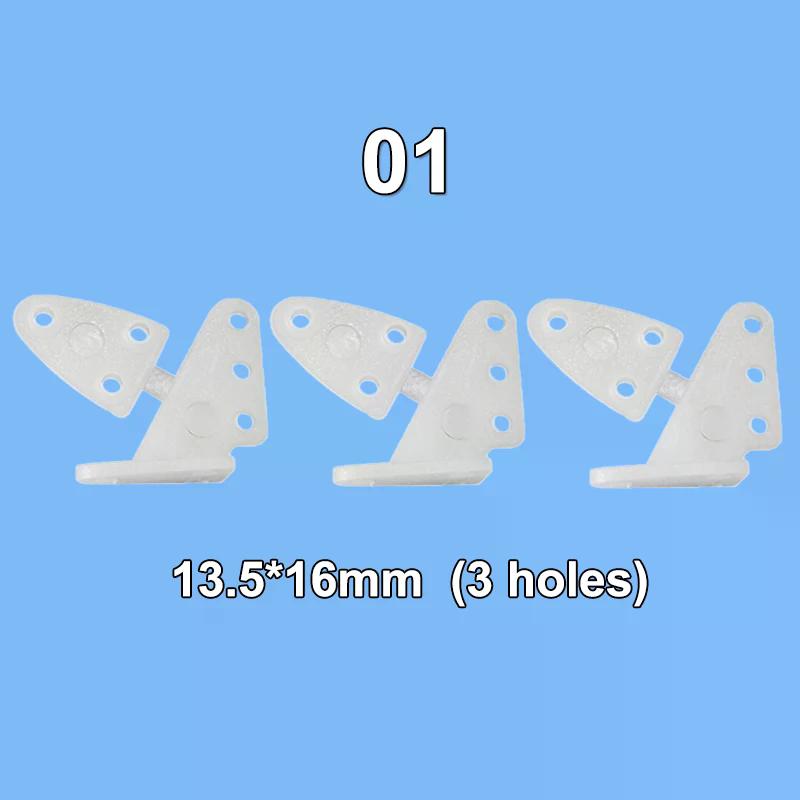 10Pcs Electric Planes Foam Model Accessories Nylon Pin Horn/ Zip Horns Without Screws 3 Hole/4 Hole RC Airplanes Parts