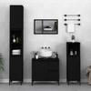 Schrank unter dem Waschbecken, 2 Schubladen, schwarzes dreieckiges Stativ, 65x33x60 cm