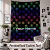 Wall Hanging Tapestry With Custom Name & Text, Monster Energy Decorative Tapestry For Bedroom