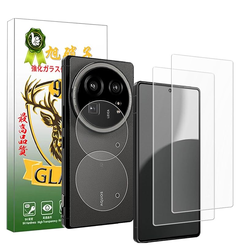 

Rchlr film AQUOS R9 Pro SH-54E for glass film camera film [2 pieces of screen protection film + 2 pieces of camera protection] aquos r9 pro tempered
