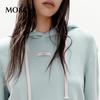 MO&Co. Women's Cotton Hooded Pullover Sweatshirt