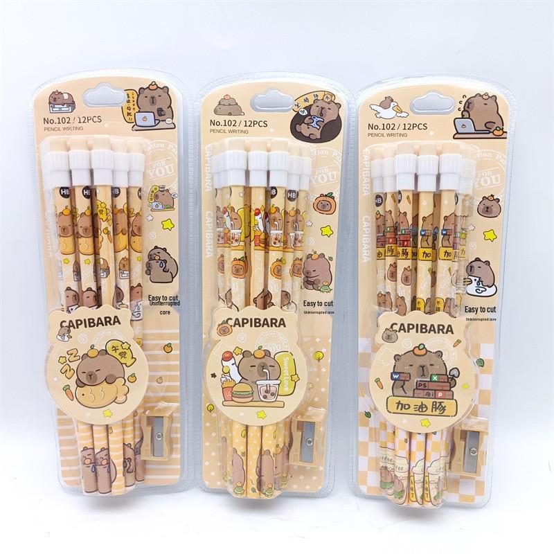 Sanrio Labubu Pencils & Sharpener Set – Creative Student Stationery for Smooth Writing