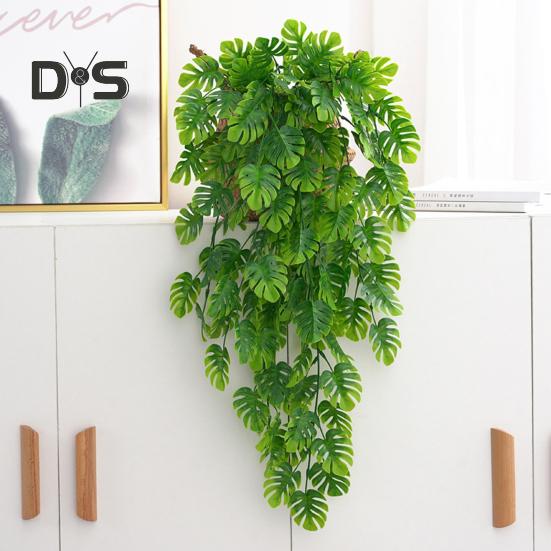 Medoc Fake Vine Fadeless Rezistent la uzură Simulare realistă de suspendare pe perete Monstera
