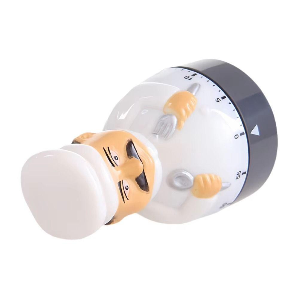 Timer da Cucina Cartone Animato a Forma di Chef Aiuto per Cottura e Forno Orologio Gestore Duraturo del Tempo di Cottura Doccia