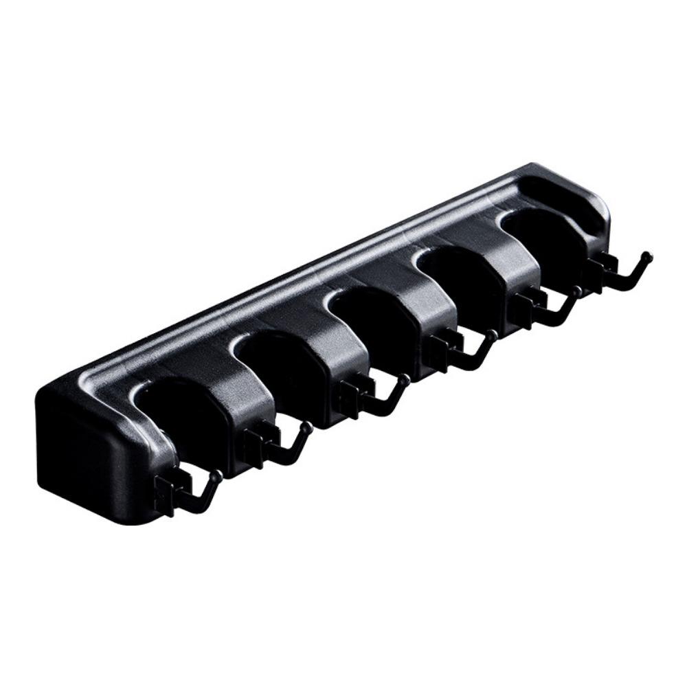 Wall Mounted Mop Holder Plastic Material Bathroom Broom Hanger Mop Fixed Clip Laundry Room