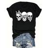 Letter Print Short Sleeve, Casual Short Sleeve Round Neck T-Shirt, Women'S Clothing