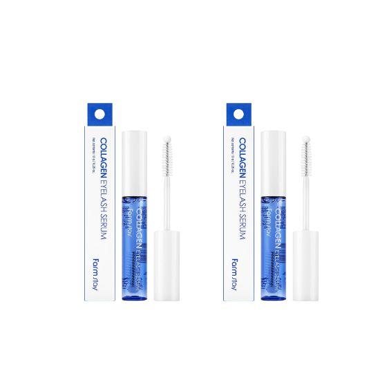 Farmstay Collagen Eyelash Serum Nourishing Lash Growth & Strengthening Care Set (9g x 2)