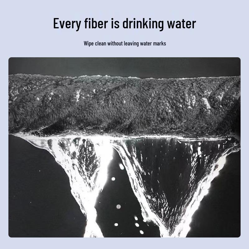 Double-Sided Thick Microfiber Car Cleaning Towel - High Absorbency for Car Wash and Drying