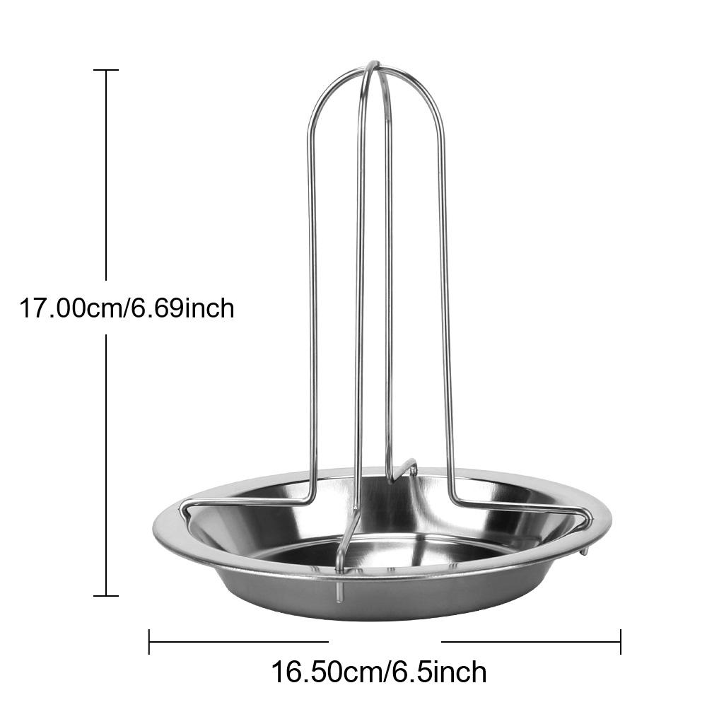 Stainless Steel Grilled Chicken Plate Chicken Roaster Rack Non-stick Kitchen Outdoor BBQ Tools Roasting Grill Stand
