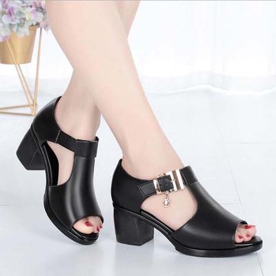 Buty na średnim obcasie z miękką podeszwą i wklęsłą, wodoodporne, wygodne i modne, grube obcasy