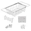 RCHYFEED Extendable Dish Drying Rack, Silver