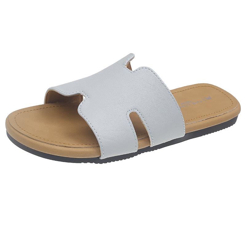 

Крутые тапочки женские летние для улицы 2025 новые на толстой подошве повседневные нескользящие пляжные сандалии ленивая мода тапочки на одном ремешке 40