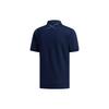 Adidas Moisture-Wicking Polo Shirt With Buttoned Collar And Letter Print Men Polo Shirts Dark-Blue FJ4319
