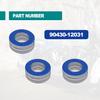 15 Pcs Aluminum Oil Drain Plug Gasket - 12mm OEM Oil Drain Plug Washer Gaskets - Compatible/Replacement for Toyota Lexus Scion Crush Washer Seals