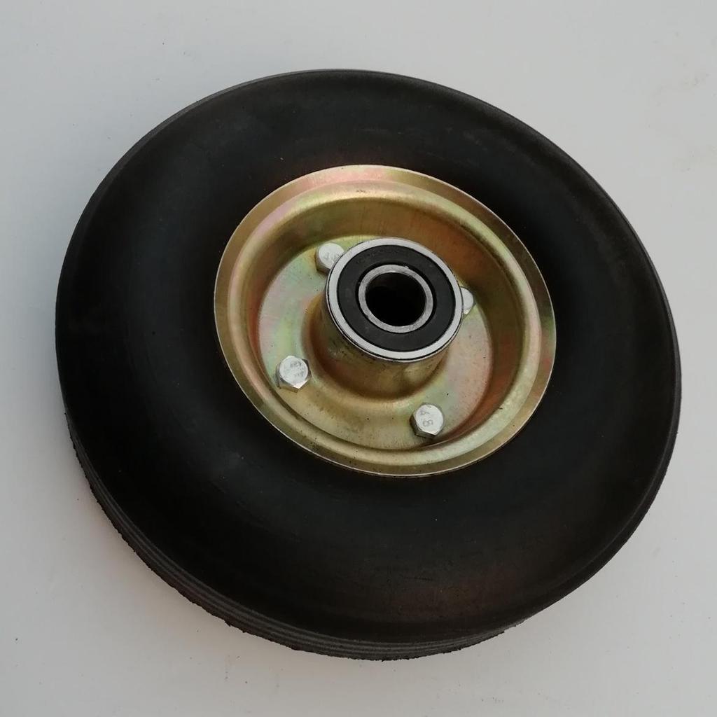 Heavy Duty Industrial & Mining Cart Swivel Caster Wheel, 350-4 Large Solid Rubber Hand Truck Wheel