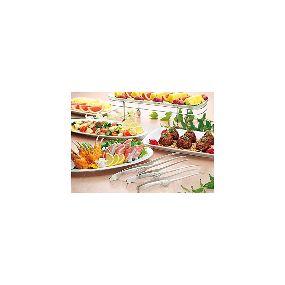 Todai 18-0 Clever Tongs, Economy Type, Set of 20, for Grilling, Pasta, Camping, and Barbecue, Made