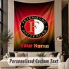 Custom Text Tapestry Feyenoord Print Wall Tapestry Indoor Living Room Wall Decor