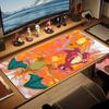 Charmander Mouse Pad, Large Gaming Desk Mat, Non-slip XXL Mousepad for Laptop & Tablet, Mini PC Playmat with Stitched Edges