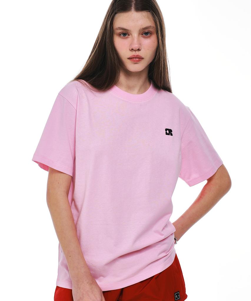 CENTAUR.KR Centaur Emblem Comasa Cotton T-Shirt_Pink