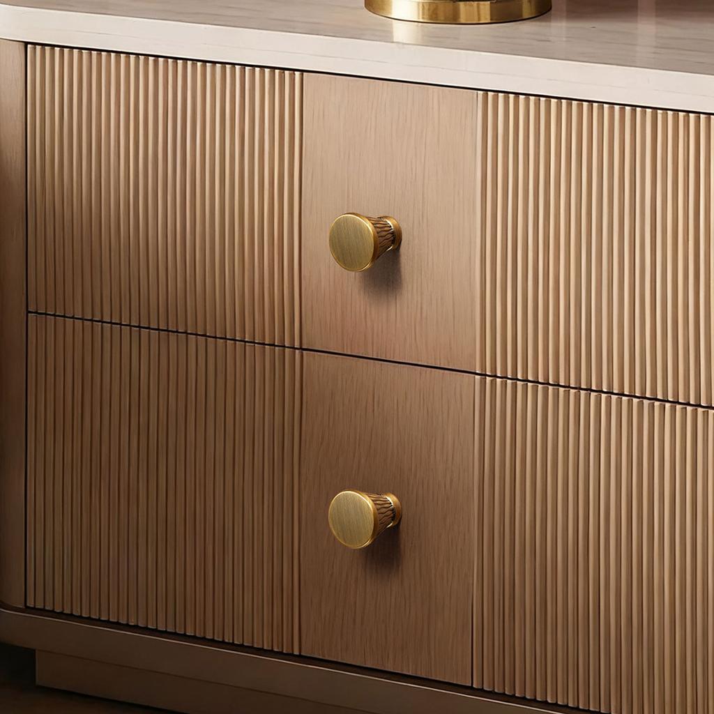 Modern Single-Hole Zinc Alloy Round  Pulls Cupboard Wardrobe TV Cabinet Entryway Cabinet Nightstand Handle Furniture Hardware