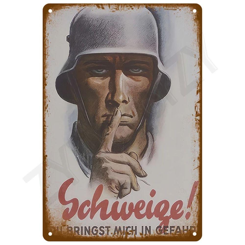 Garage Bar Metal Wall Sign, Auto Interior Decor Plaque 20x30cm