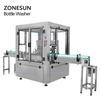 ZONESUN ZS-WB12 Milk Rotary Wine Plastic Small Semi Automatic Pet Recycle Glass Bottle Washing Cleaning Machine