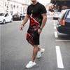 Fashion Resort Style Men's T-Shirt Short Sleeve Shorts Two-Piece Set Summer 3D Print