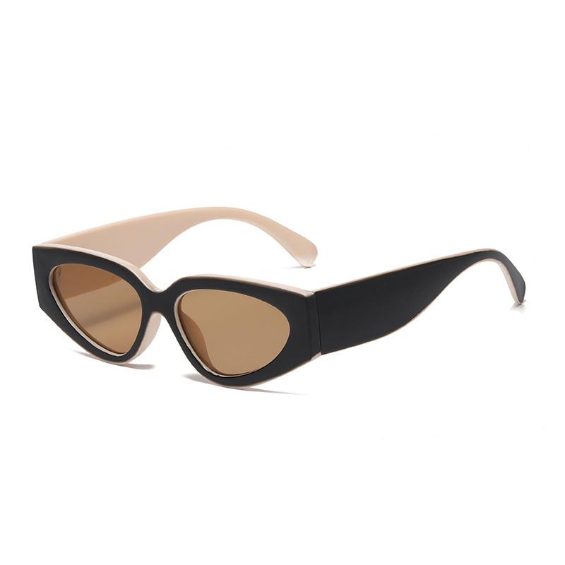 Vintage Small Oval Cat Eye Sunglasses Women New Fashion Brand Black White Sexy Sun Glasses Ladies Trendy Elegant Shades Uv400