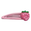 Cute Strawberry Snap Hair Clip Lovely Hairpins Combination Hairpins for All Hair Headpieces Pink Y2K Girls