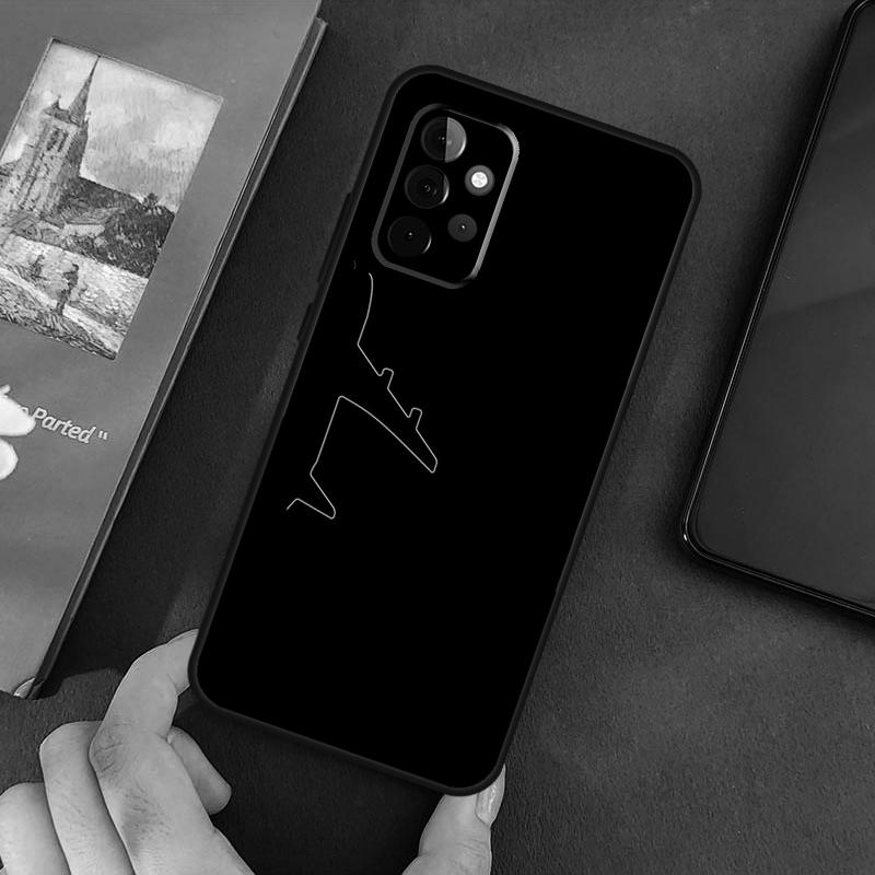 Aircraft Airplane Fly Travel Case For Samsung Galaxy A54 A12 A22 A32 A52 A72 A52S A14 A70 A51 A71 A33 A53 A73 Cover